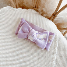 Load image into Gallery viewer, Bow Knit Topknot - Lavender