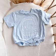 Load image into Gallery viewer, &#39;Little Bunny&#39; Slouch Romper OR Tee - Blue (NB-7Y)