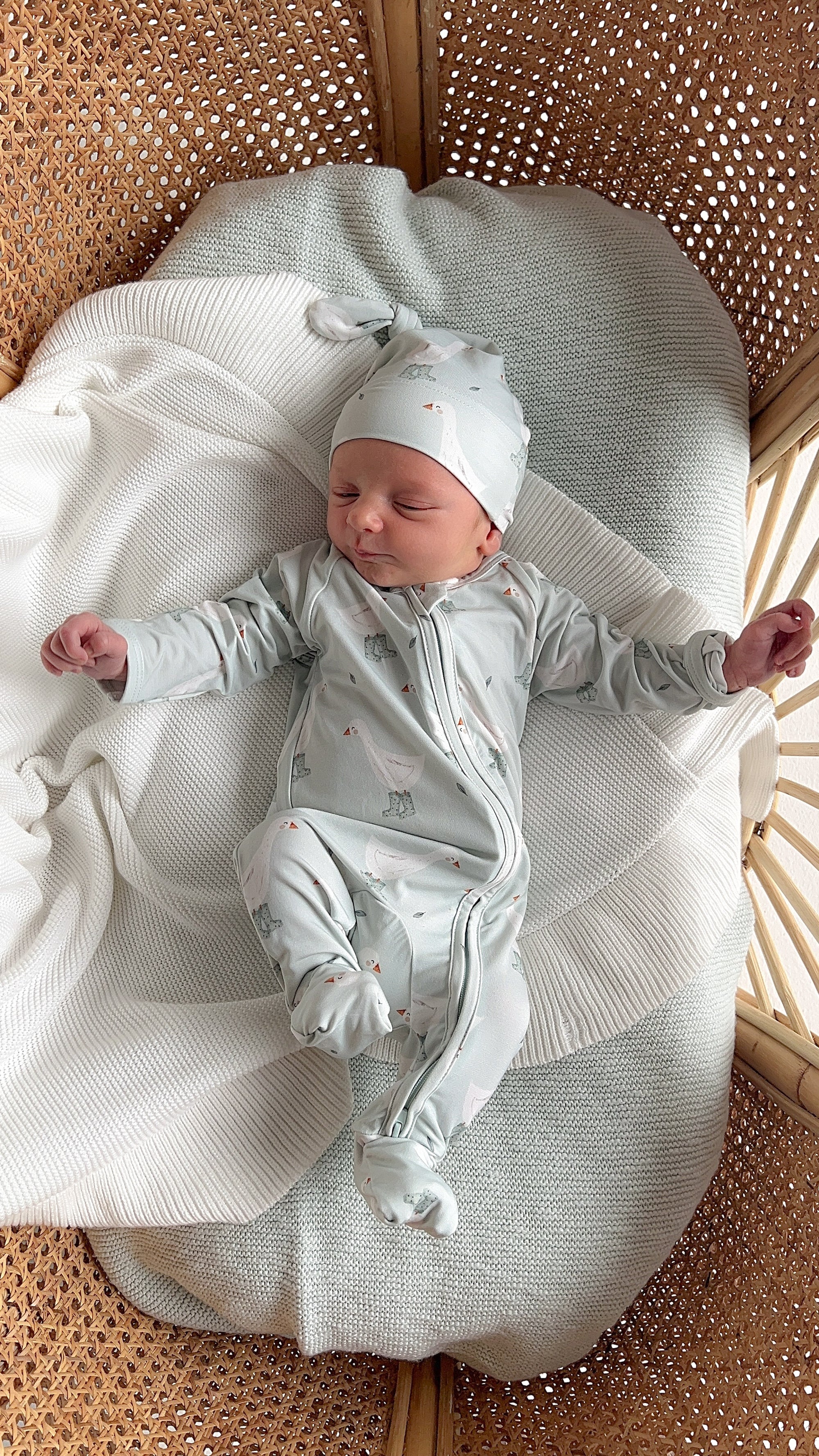 Cotton Growsuit - Puddle Duck