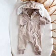 Load image into Gallery viewer, Flopsy Zip Romper - Biscuit