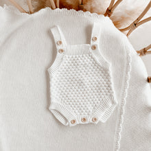 Load image into Gallery viewer, Lamb Singlet Knit Romper - Milk