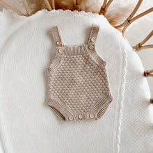 Load image into Gallery viewer, Lamb Singlet Knit Romper - Fawn