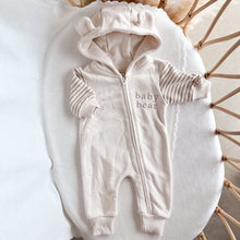 Load image into Gallery viewer, &#39;Baby Bear&#39; Hoodie Zip Romper