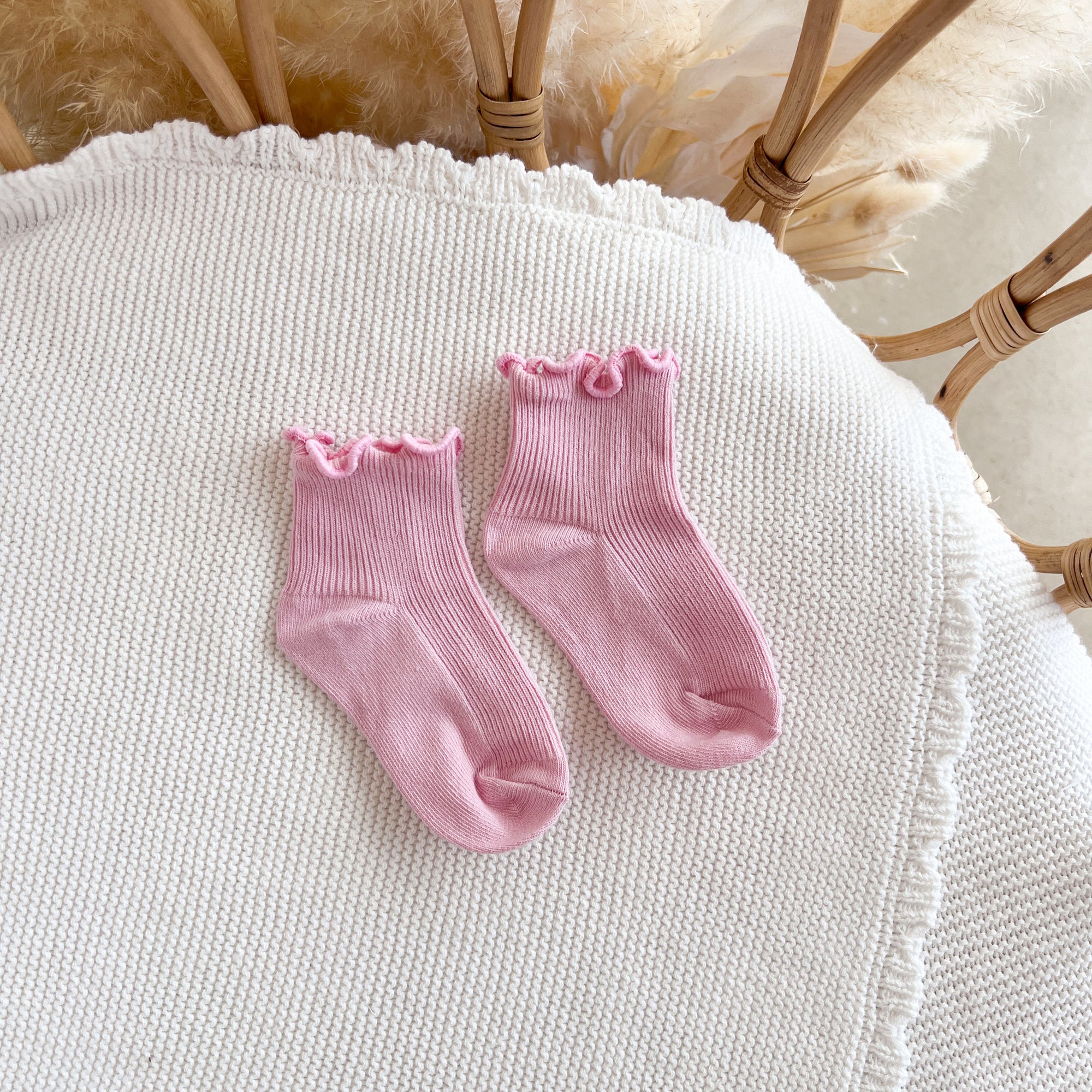 Pink Frill Socks