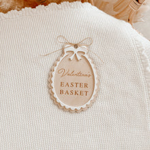 Load image into Gallery viewer, Personalised Easter Basket Tag (Bow)
