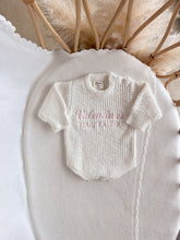 Load image into Gallery viewer, Personalised 'First Easter' Chunky Knit Romper - Honey