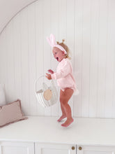 Load image into Gallery viewer, Cotton Tail Romper - Pink (Removable Tail)