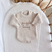 Load image into Gallery viewer, 'Snuggle Bunny' Chunky Knit Romper - Honey