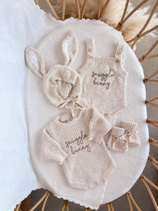Bunny Ear Knit Bonnet - Honey