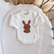 Load image into Gallery viewer, Boucle Bunny Long Sleeve Knit Romper