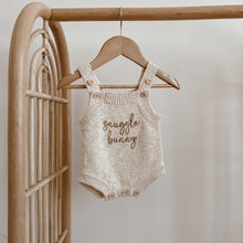 Load image into Gallery viewer, 'Snuggle Bunny' Singlet Knit Romper - Honey