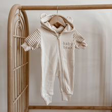 Load image into Gallery viewer, &#39;Baby Bear&#39; Hoodie Zip Romper