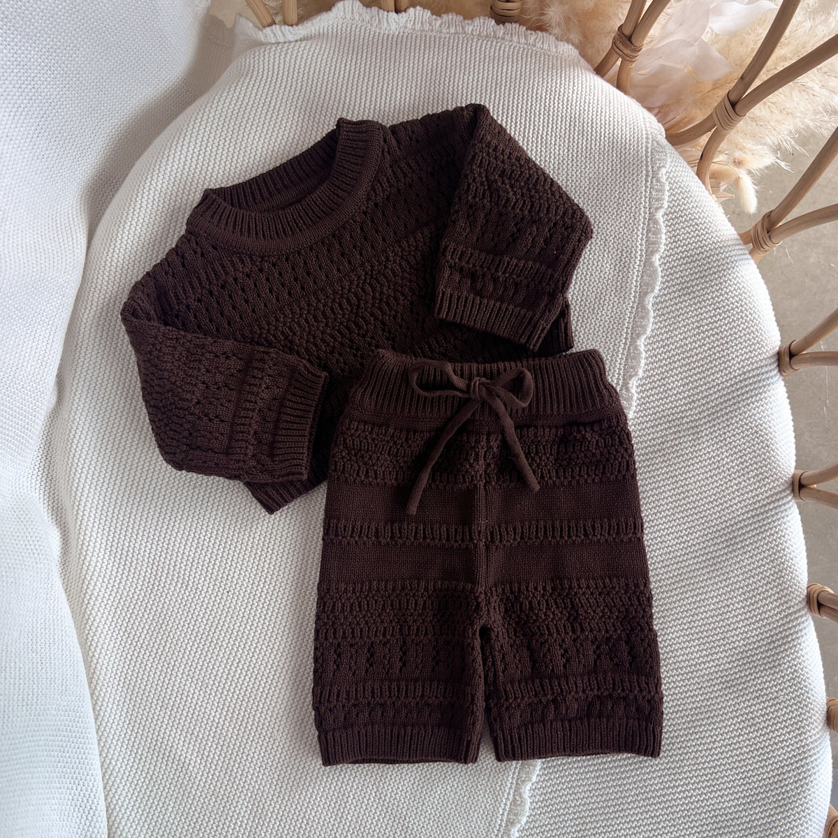 Kids Knit Set - Espresso