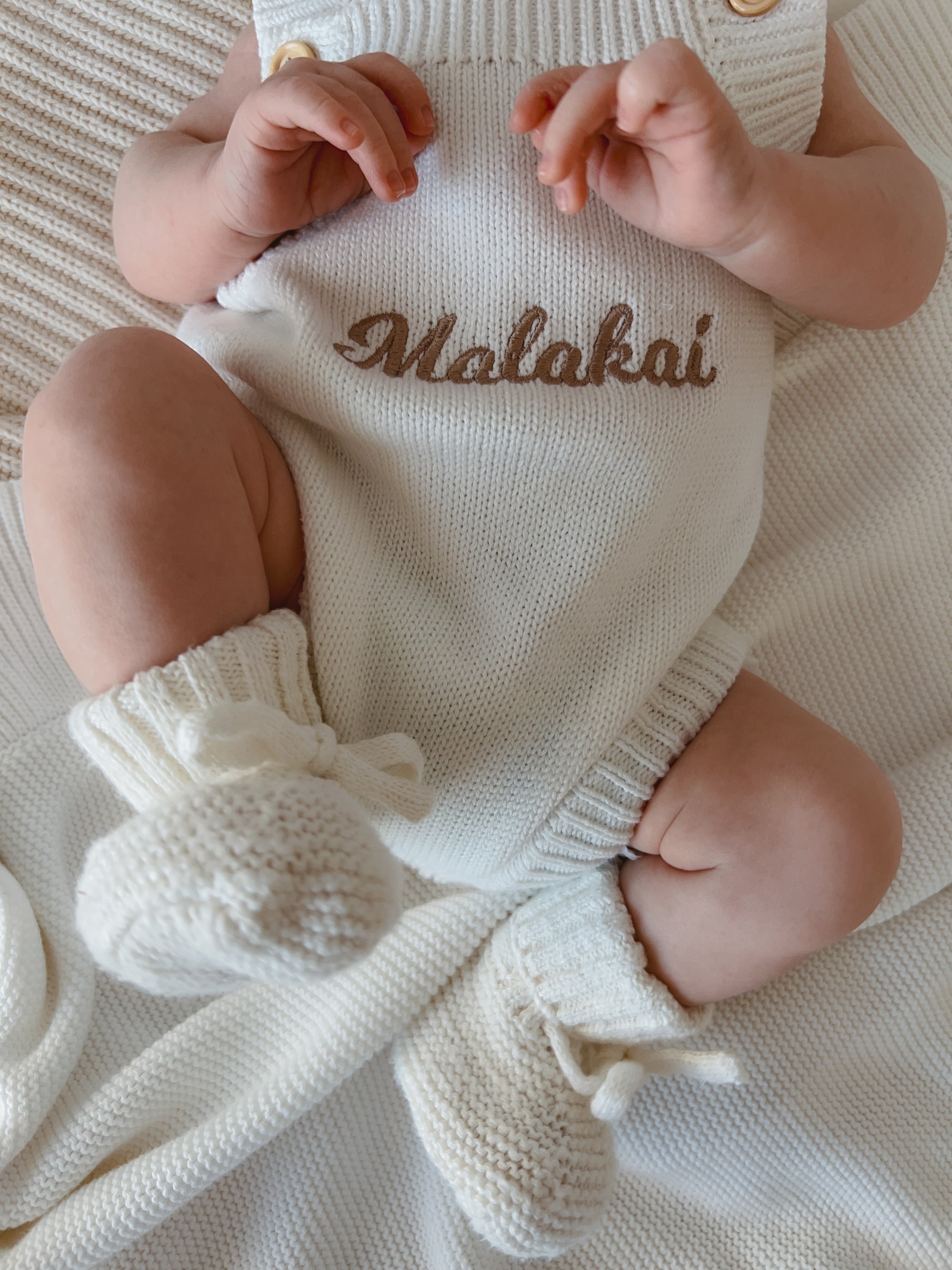 Milk Singlet Romper &amp; Beanie Bundle