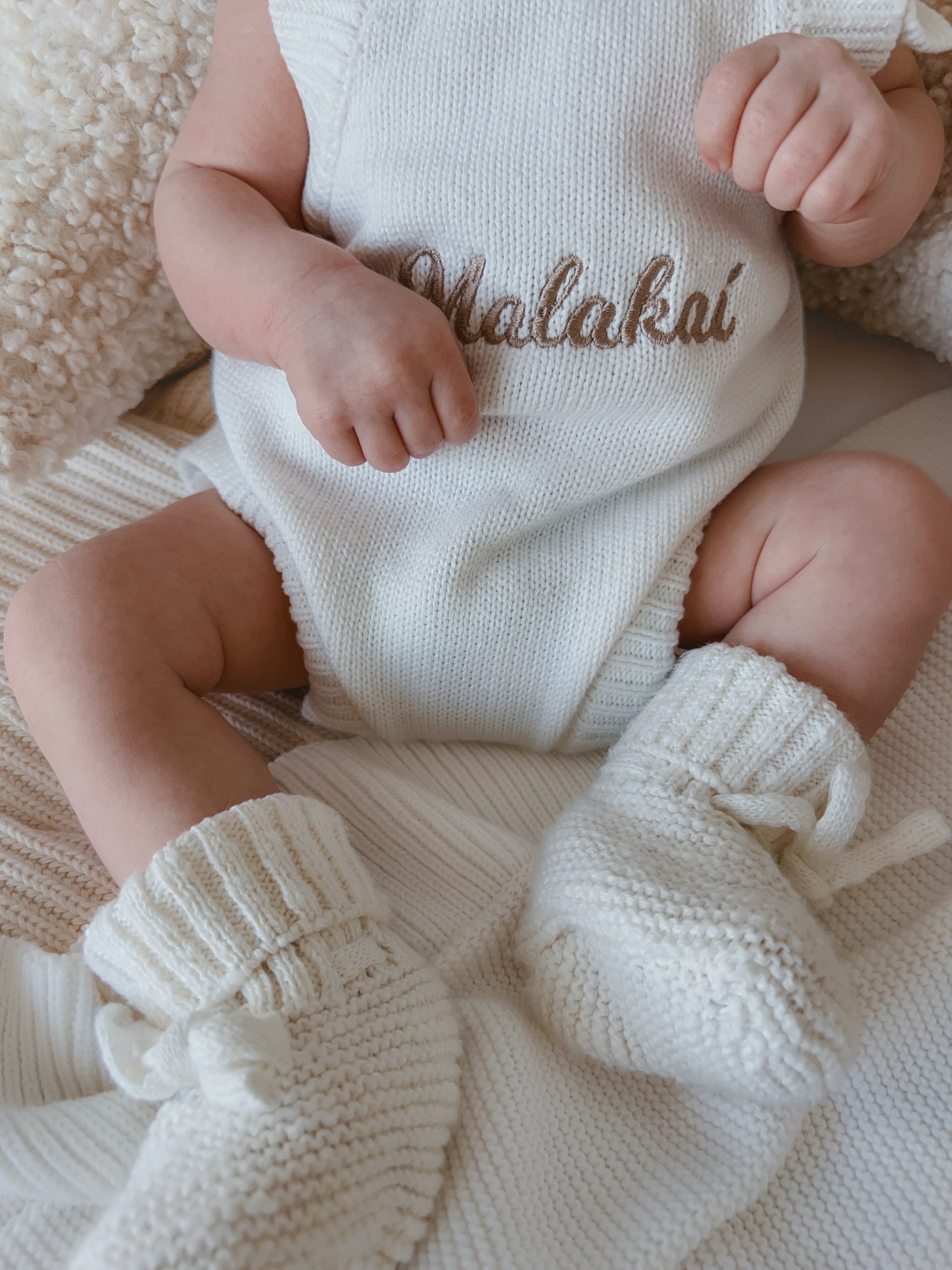 Milk Singlet Romper &amp; Beanie Bundle
