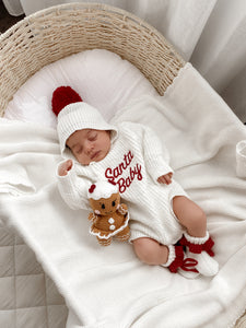 'Santa Baby' Chunky Knit Romper