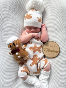 Mini Knit Beanie - Gingerbread