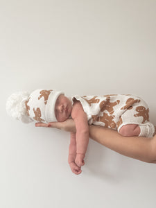Mini Knit Beanie - Gingerbread
