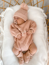 Load image into Gallery viewer, Chunky Knit Booties - Newborn-6M - Blush