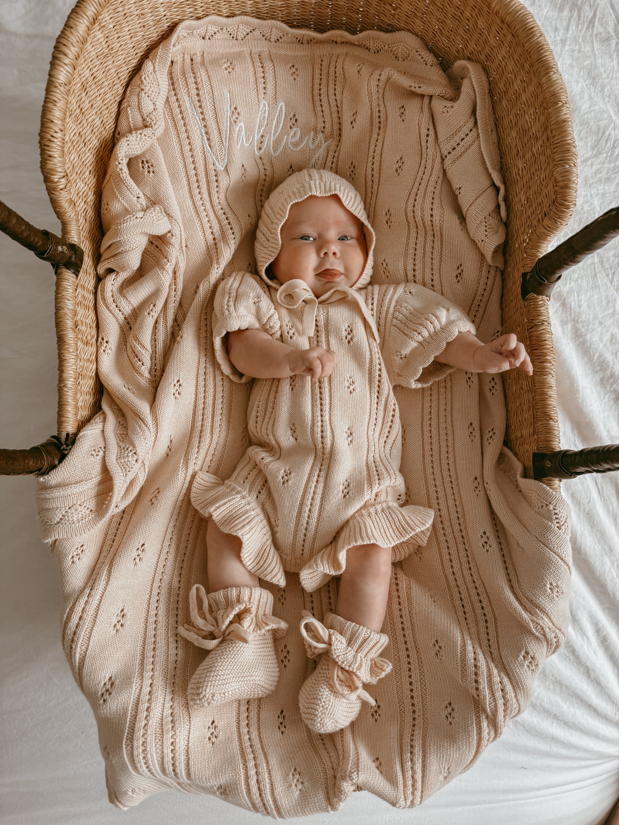 Margot Knit Romper - Pink Lemonade