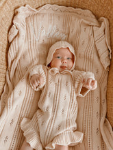 Load image into Gallery viewer, Margot Heirloom Knit Blanket - Pink Lemonade