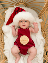 Load image into Gallery viewer, Corduroy Christmas Overalls - Burgundy