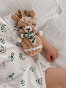 Christmas Reindeer Crochet Rattle