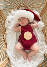 Load image into Gallery viewer, Corduroy Christmas Overalls - Burgundy