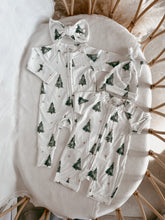 Load image into Gallery viewer, Bamboo Topknot - Christmas Trees