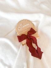 Load image into Gallery viewer, &#39;First Christmas 2025&#39; Personalised Arch Bow Plaque