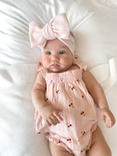 Load image into Gallery viewer, Pink Cherry Romper