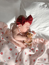 Load image into Gallery viewer, Heirloom Poppy Frill Knit Blanket - Blush Floral