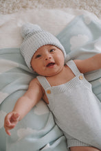 Load image into Gallery viewer, Powder Blue Singlet Mini Knit Romper