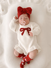 Load image into Gallery viewer, Red Posy Frill Socks