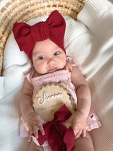 Load image into Gallery viewer, &#39;First Christmas 2025&#39; Personalised Arch Bow Plaque