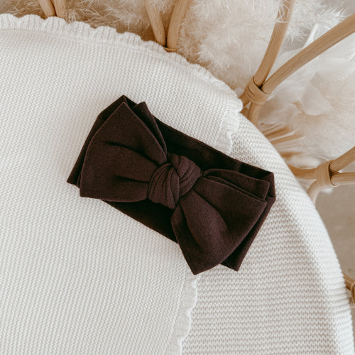 Knit Topknot - Espresso - PRE ORDER EST DISPATCH LATE DEC