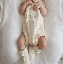 Load image into Gallery viewer, &#39;Little Honey&#39; Singlet Knit Romper &amp; Beanie Bundle