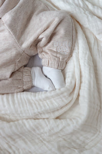 'Little Love Club' Cosy Merino Tracksuit - Beige - PRE ORDER EST DISPATCH MID MAY