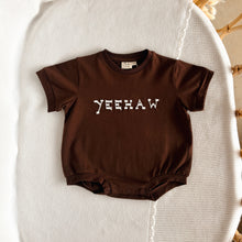 Load image into Gallery viewer, 'Yeehaw' Slouch Romper - Espresso