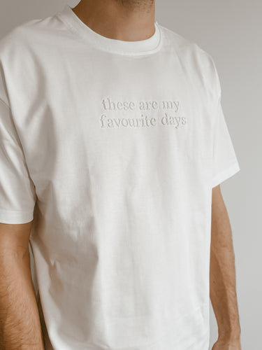 Men's 'Favourite Days' Tee - White