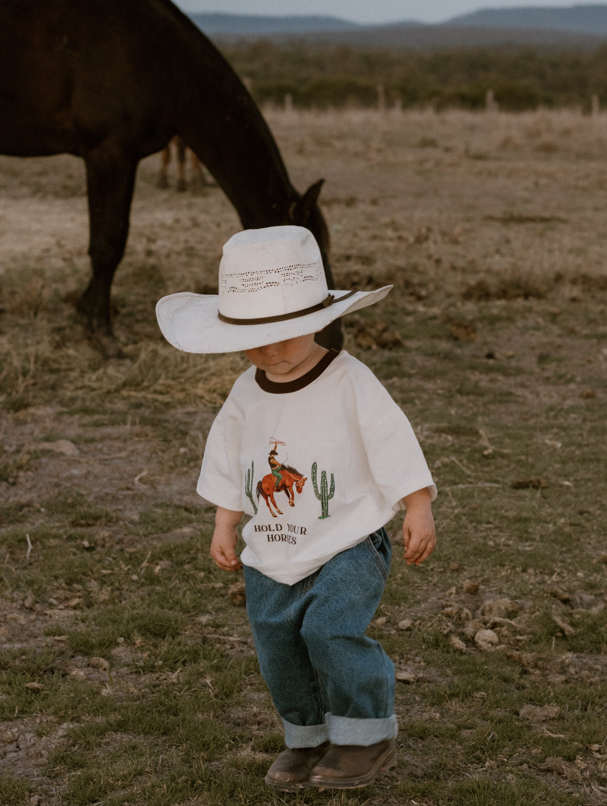 Kids 'Hold Your Horses' Slouch Tee