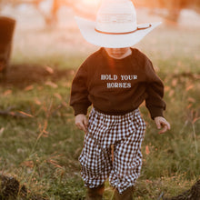 Load image into Gallery viewer, 'Hold Your Horses' Crew Sweater - Espresso