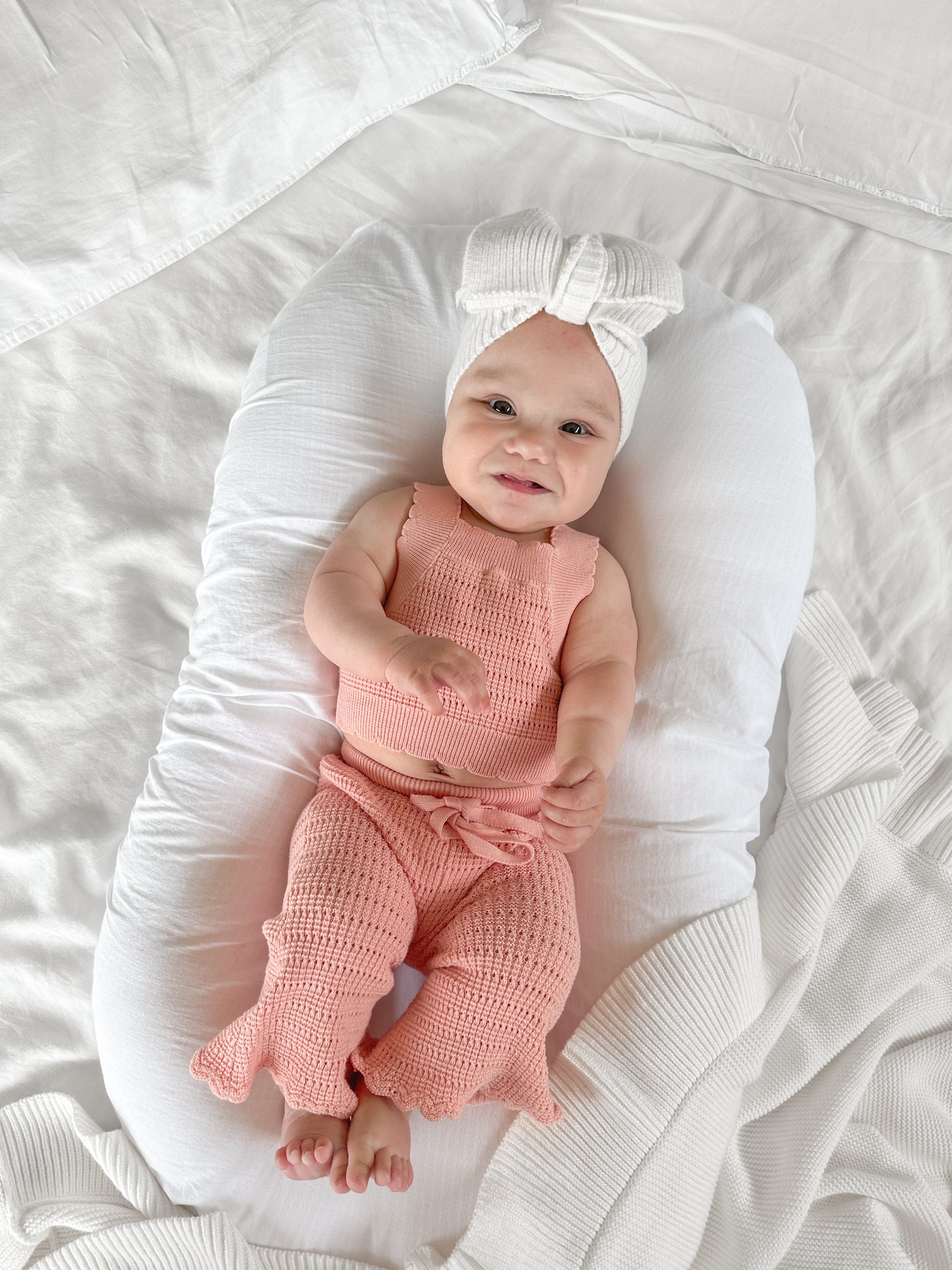 Flare Knit Set - Blush