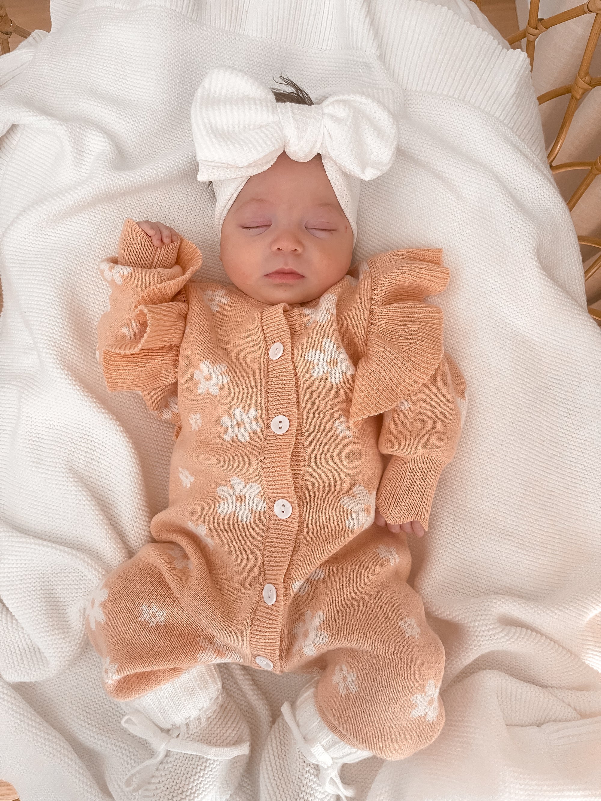 Posy Long Sleeve Knit Romper