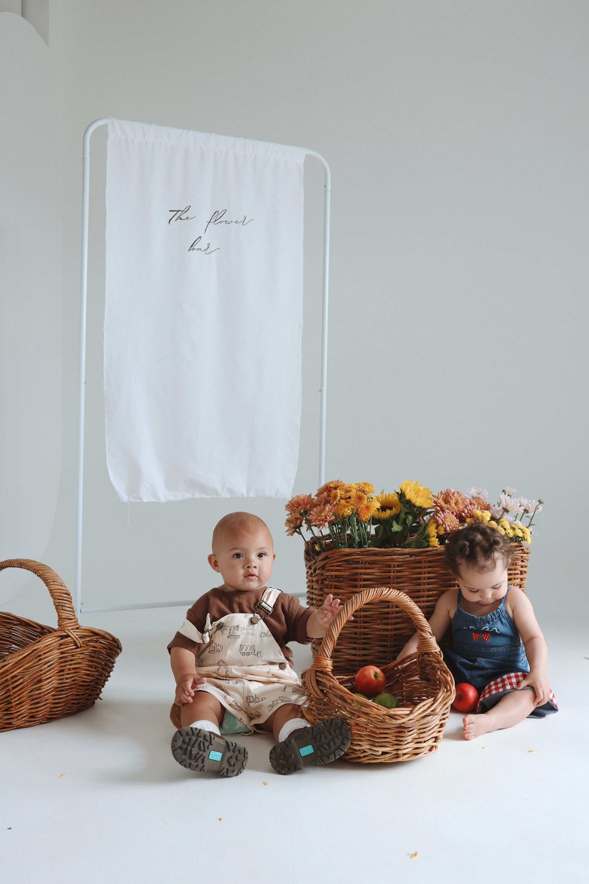 Strawberry Picnic Denim Jumpsuit