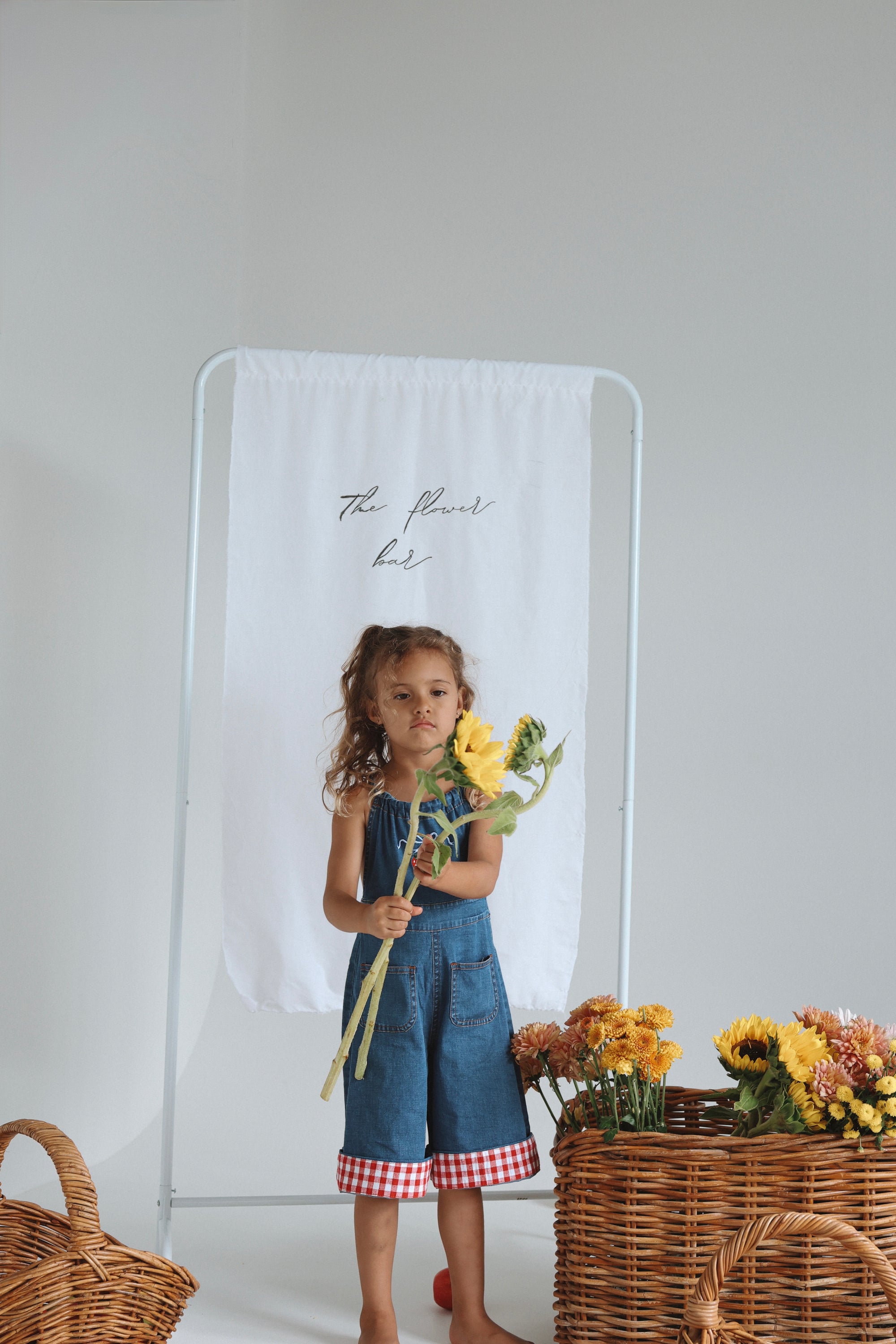 Strawberry Picnic Denim Jumpsuit