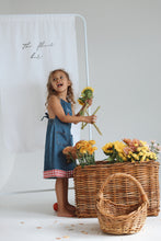 Load image into Gallery viewer, Strawberry Picnic Denim Overalls