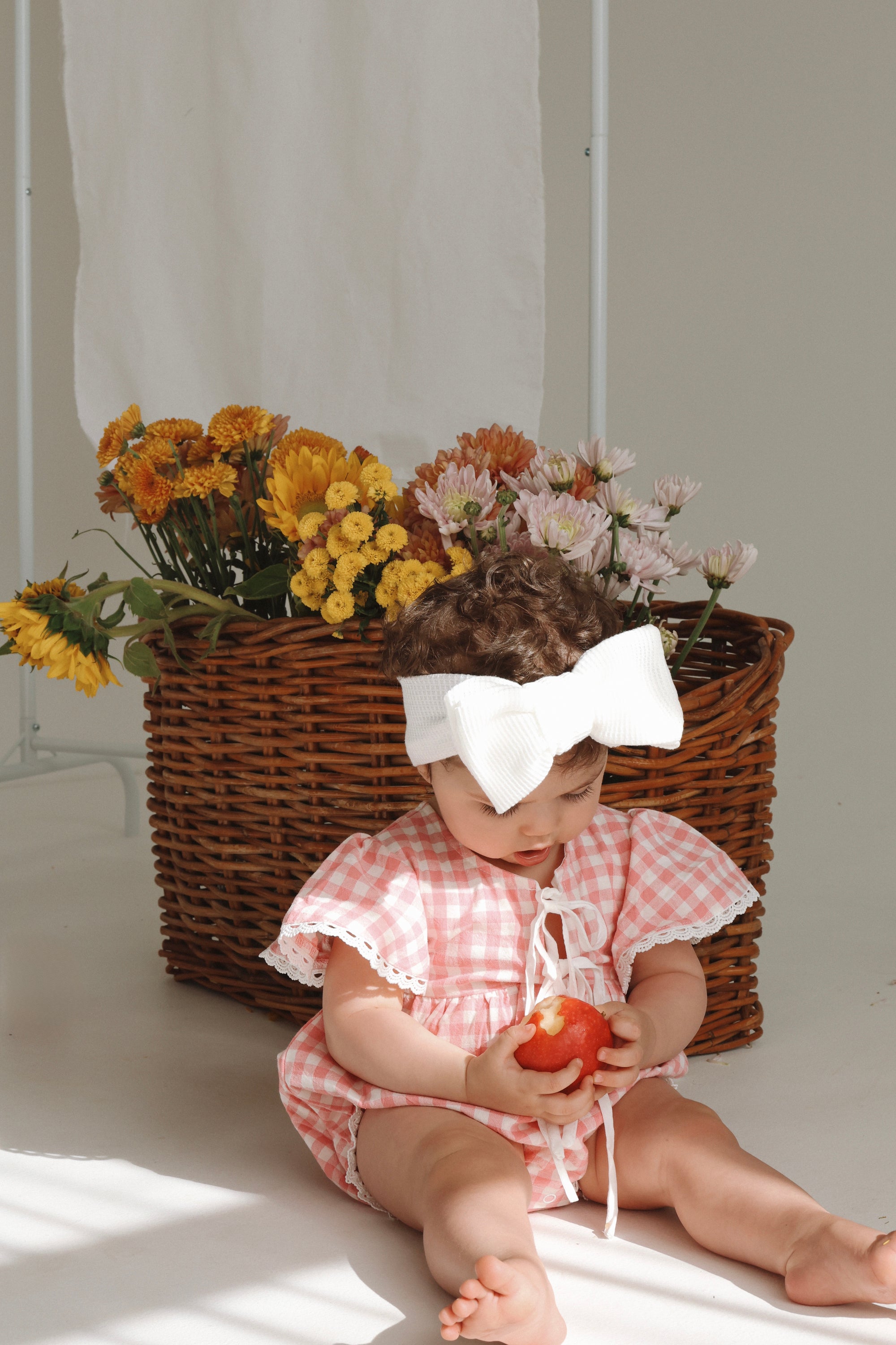 Dorothy Flutter Sleeve Romper - Pink Gingham