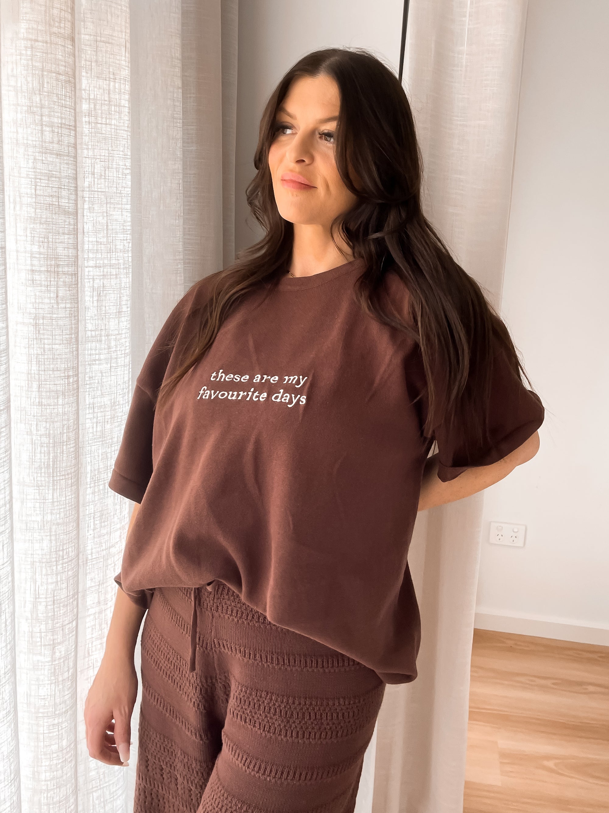 Ladies Knit Pants - Espresso