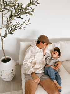 Kid's 'Mini Club' Oversized Tee - Sea Salt